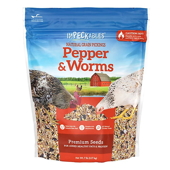 ImPeckables Hot Peppers & Worms Chicken Treats 7 lb