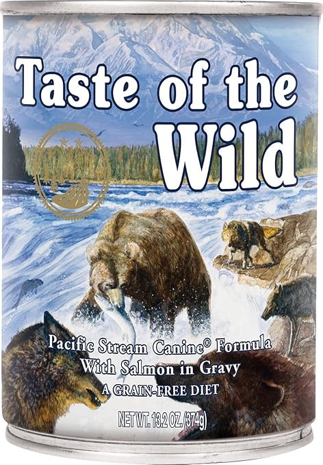 Taste of the Wild Pacific Stream with Salmon in Gravy Canned Dog Food 13 oz
