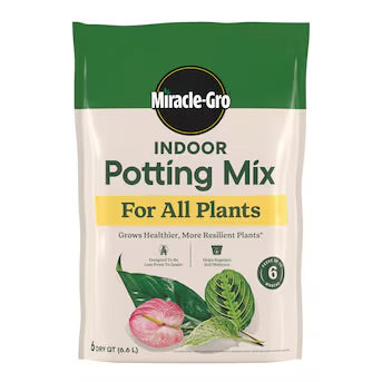 Miracle-Gro Indoor Potting Mix for All Plants 6 Quart(s) All-purpose Potting soil mix
