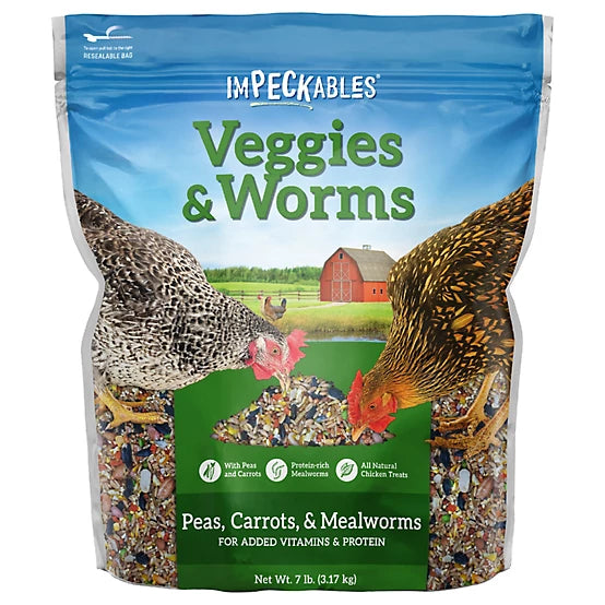 Veggie & Worms Chicken Treats
