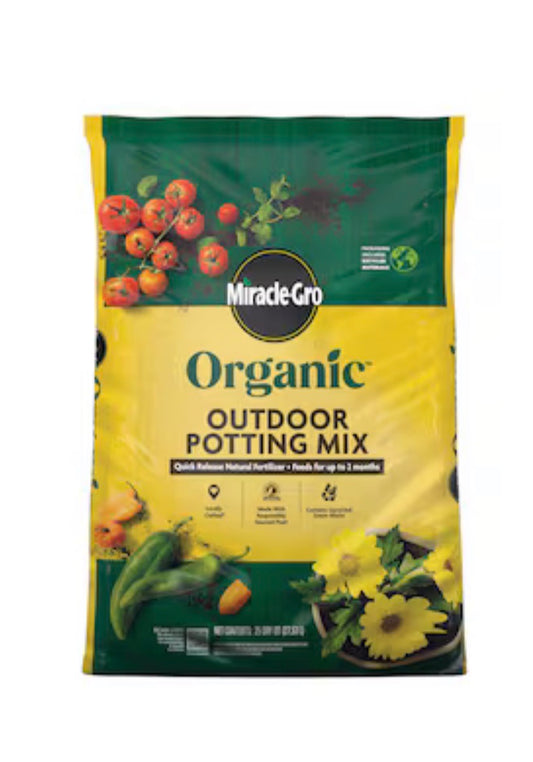Miracle-Gro Organic 25 Quart(s) All-purpose Organic Potting soil mix