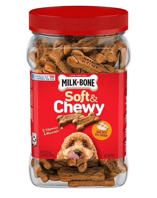 Milk-Bone Soft & Chewy Chicken Recipe Dog Treats 25 oz