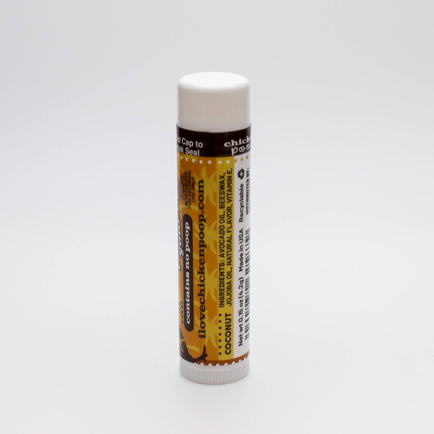 Chicken Poop® COCONUT Lip Balm, All Natural 24ct. CHICKEN