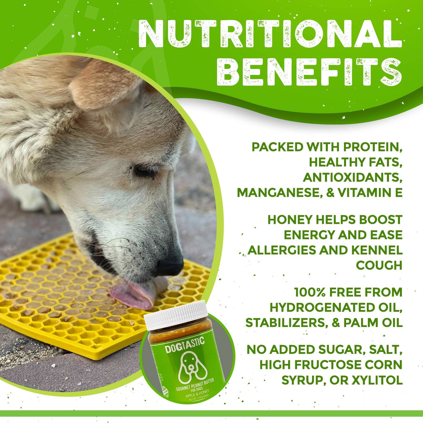 Dogtastic Gourmet Peanut Butter for Dogs - Pumpkin  Flavor