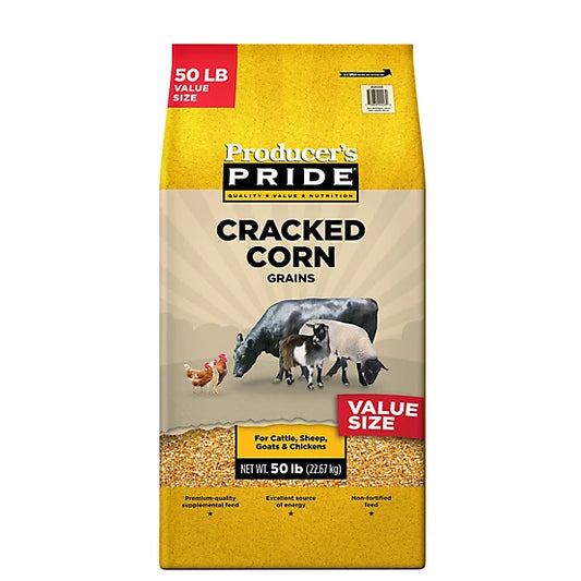Producer’s Pride Cracked Corn Grains Feed 50 lb bag