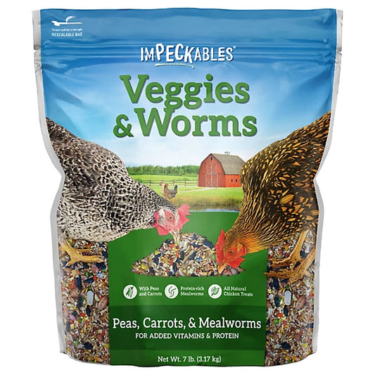 Veggie & Worms Chicken Treats