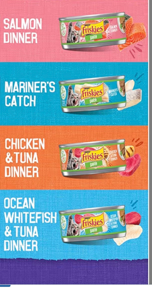 Friskies wet cat food 5.5 oz can