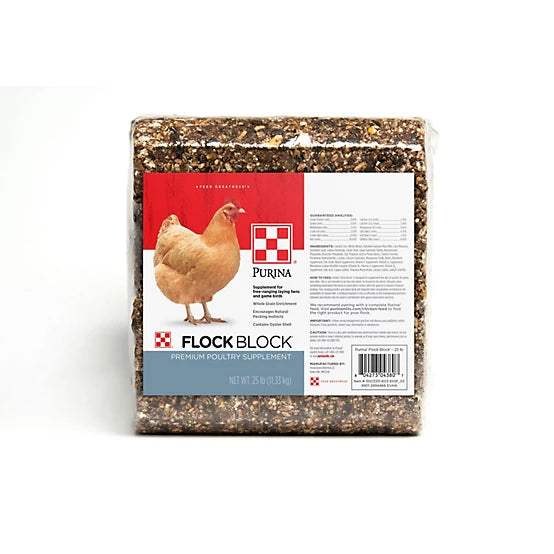 Purina Flock Block Poultry Supplement 25 lb block