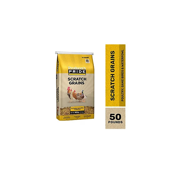 Producers Pride Scratch Grains Poultry Feed 50 lb bag