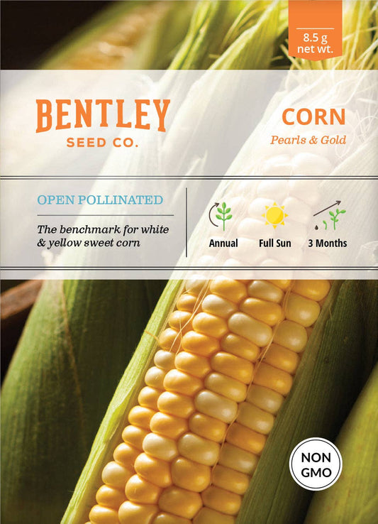 Corn, Pearls and Gold Seed Packets