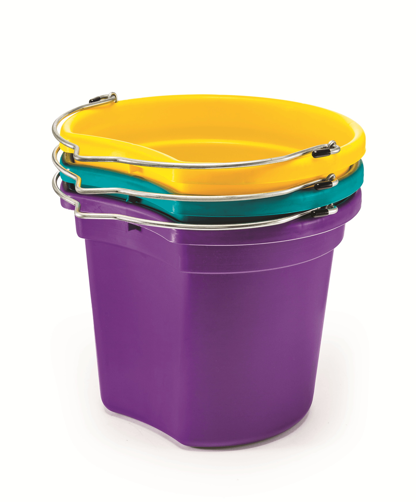 KD-120E 18 Qt. Flat Back Silver Line Bucket