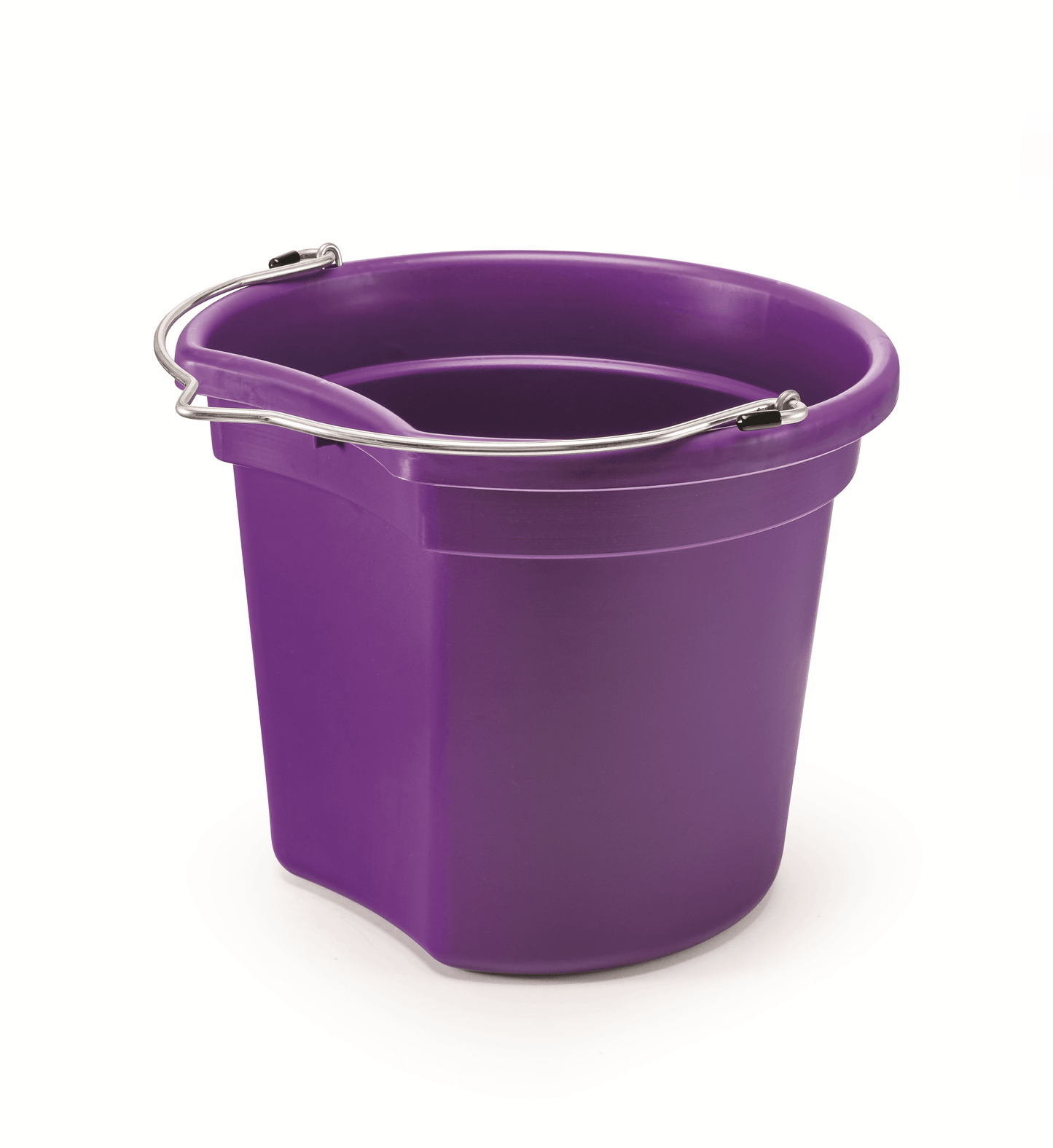 KD-120E 18 Qt. Flat Back Silver Line Bucket